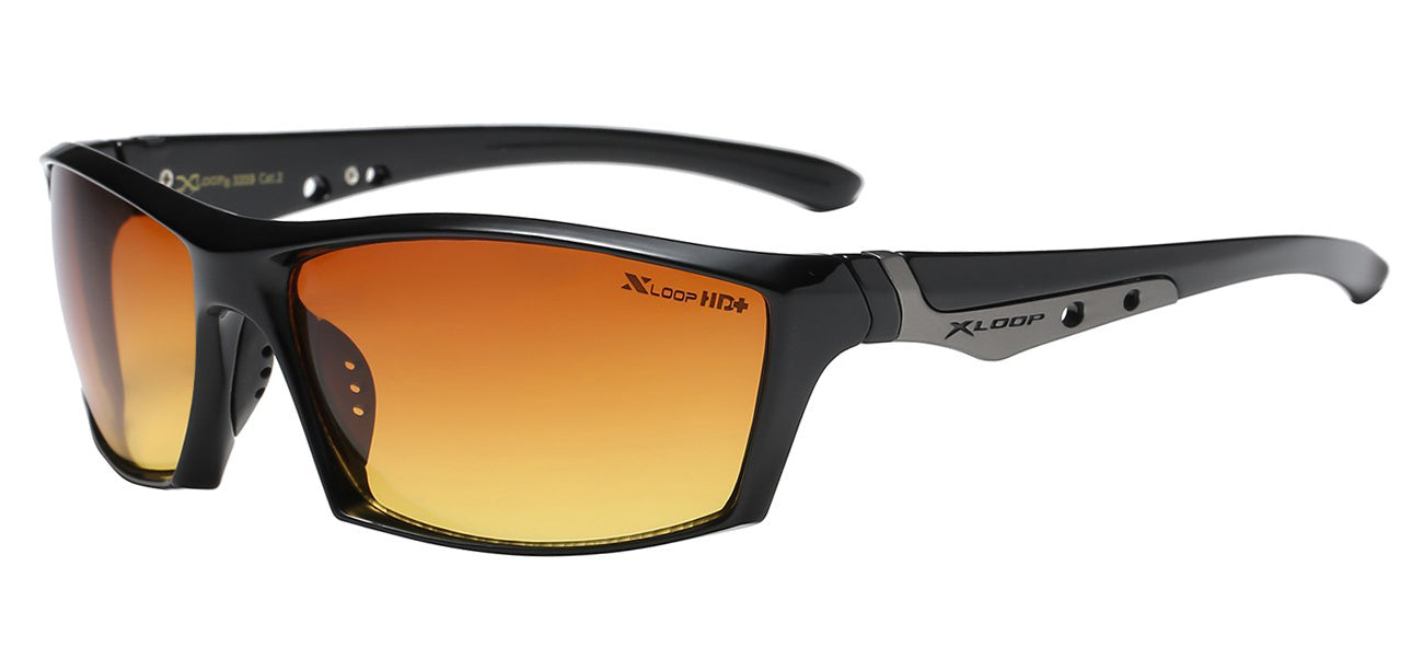 XLoop 3359 Black HD+ | Sport Sunglasses